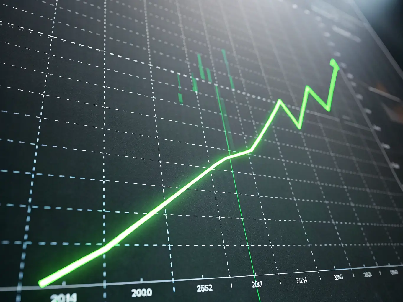 An image depicting a graph showing exponential growth, symbolizing the potential for startups with effective financial planning and strategic investment.